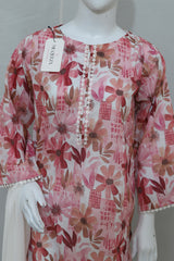 Stitched Printed Lawn Dress With Shalwar (2PC/3PC)