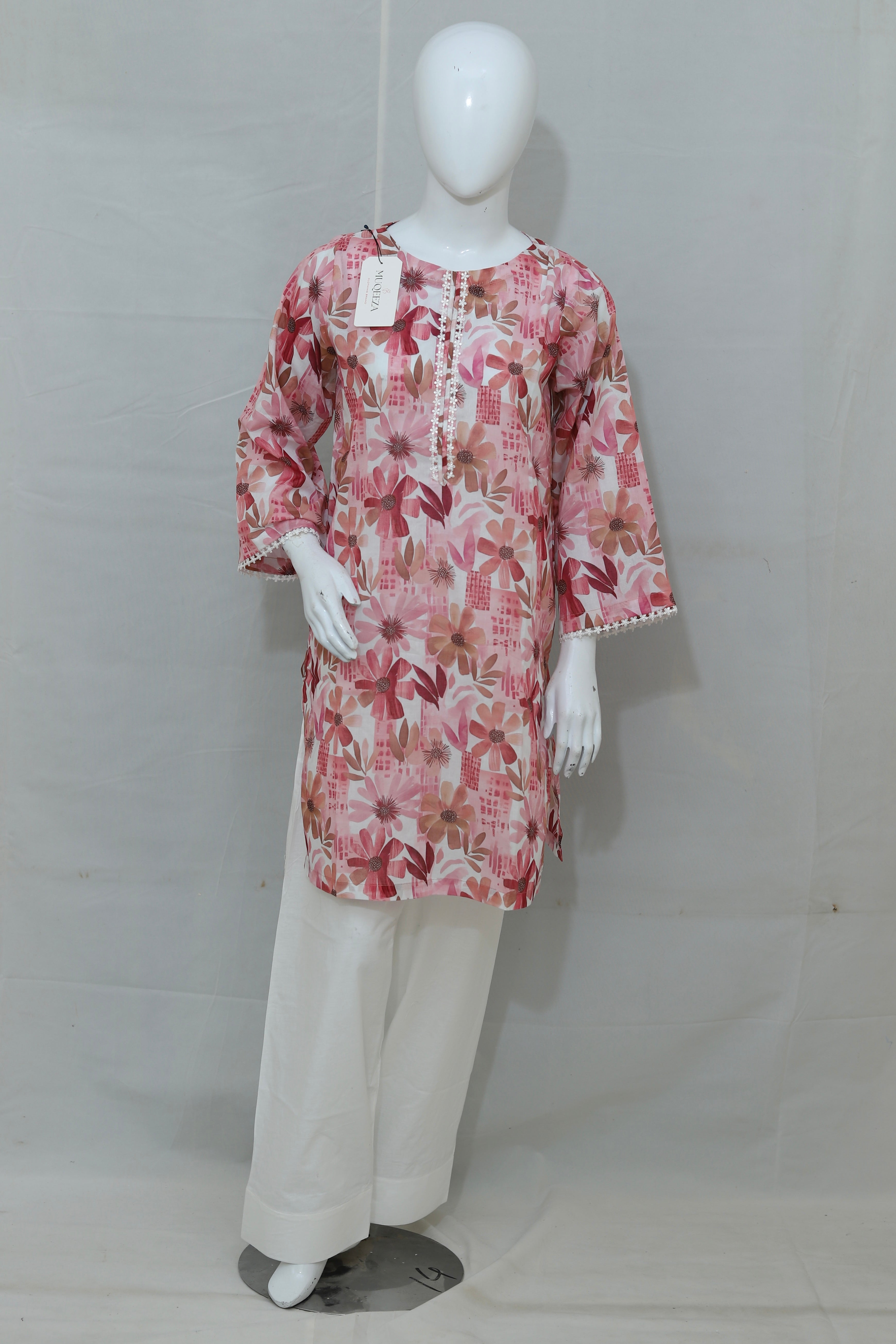 Stitched Printed Lawn Dress With Shalwar (2PC/3PC)