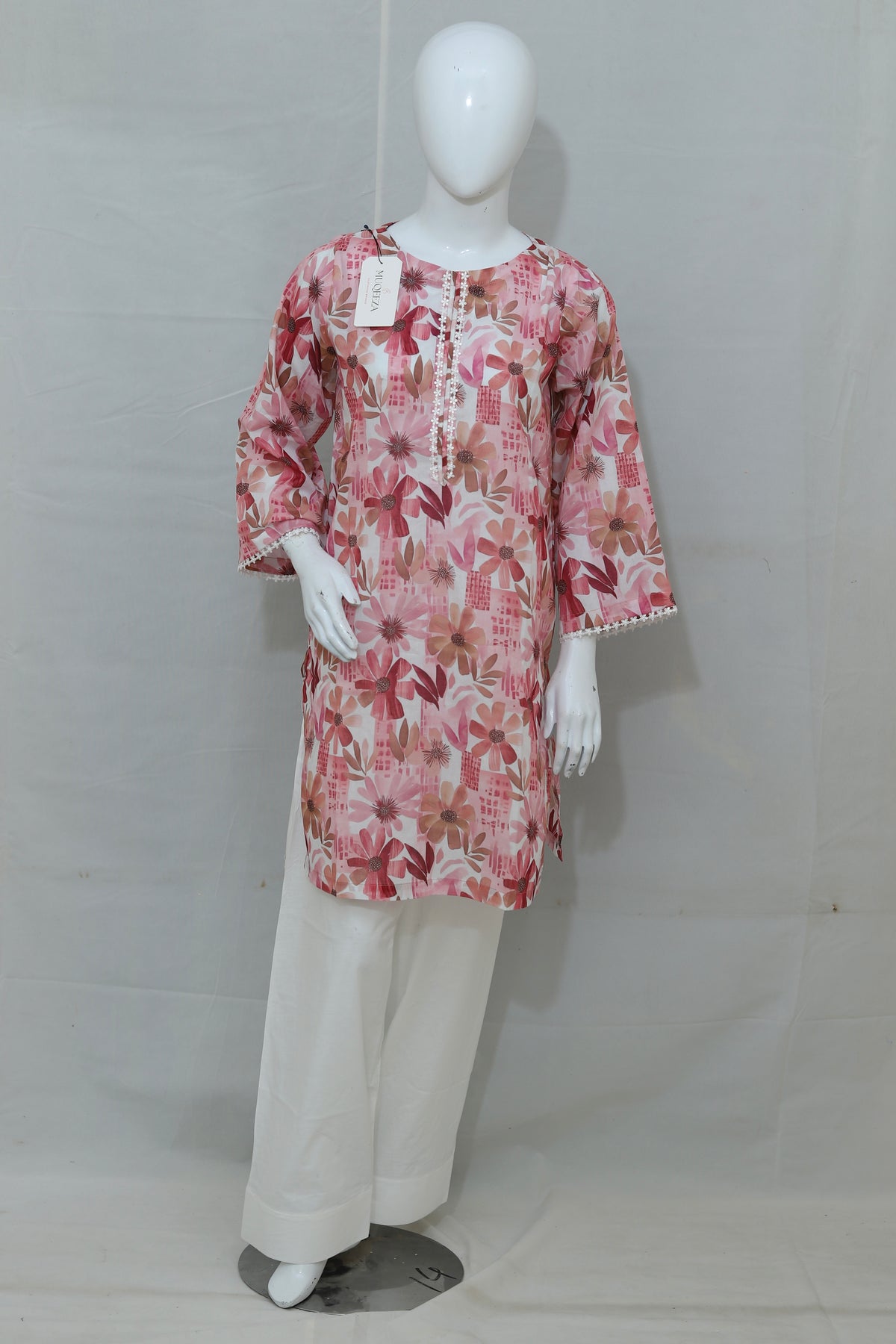 Stitched Printed Lawn Dress With Shalwar (2PC/3PC)