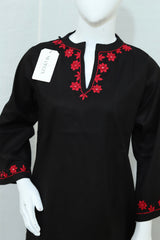 Stitched Hand Embroidered Lawn Dress With Farshi Shalwar (2PC/3PC)