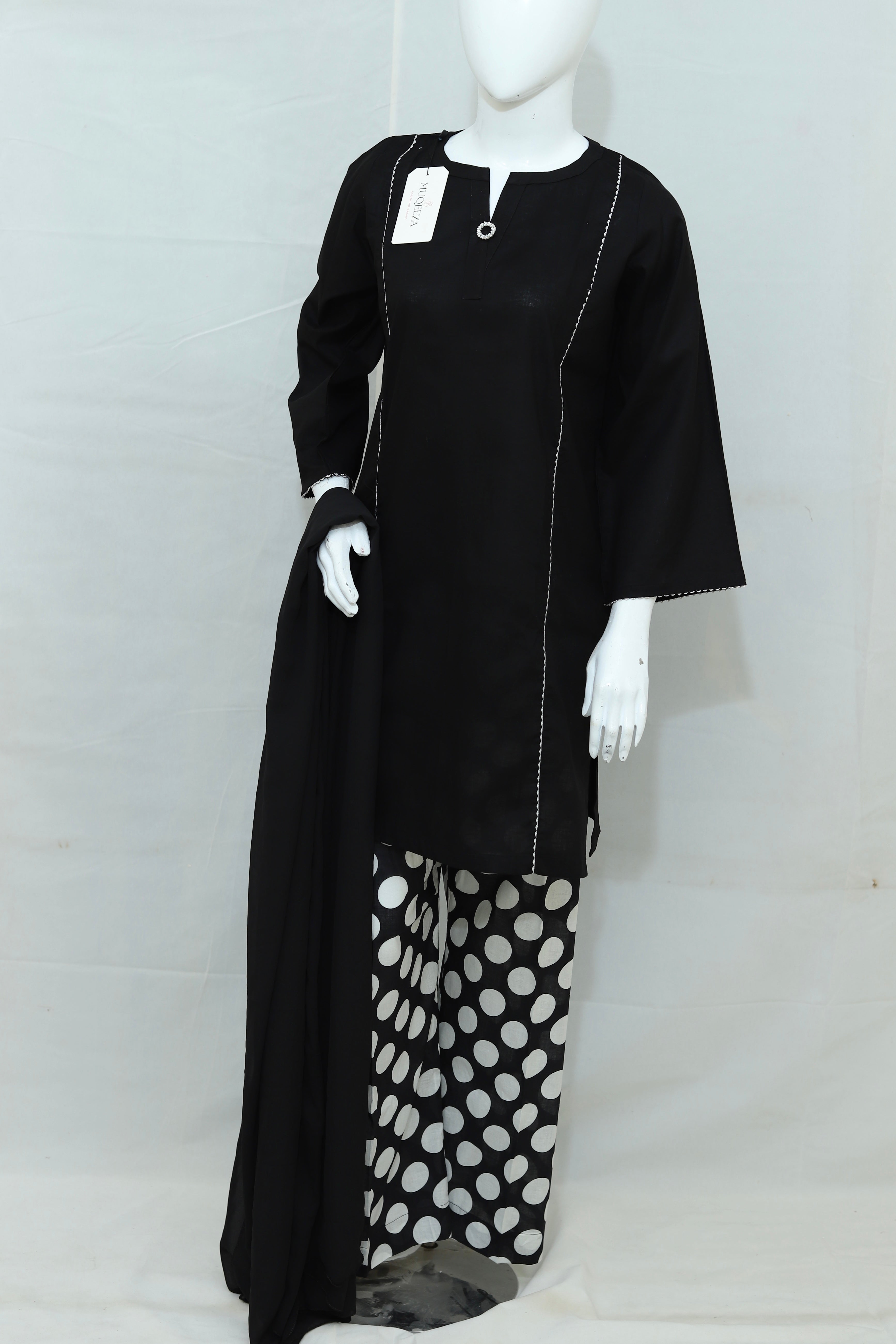 Stitched Printed Lawn Dress With Shalwar (2PC/3PC)