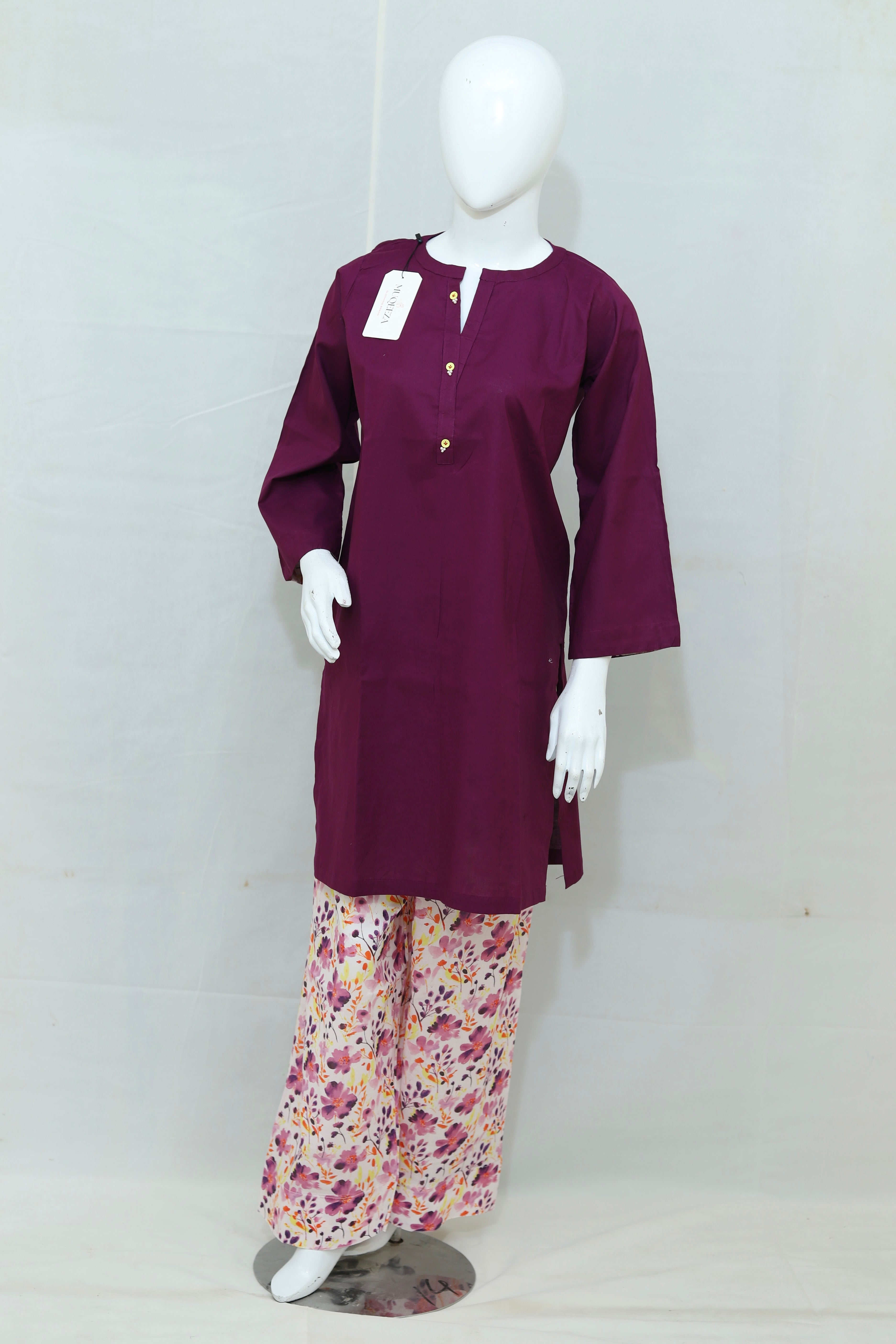 Stitched Lawn Dress With Shalwar