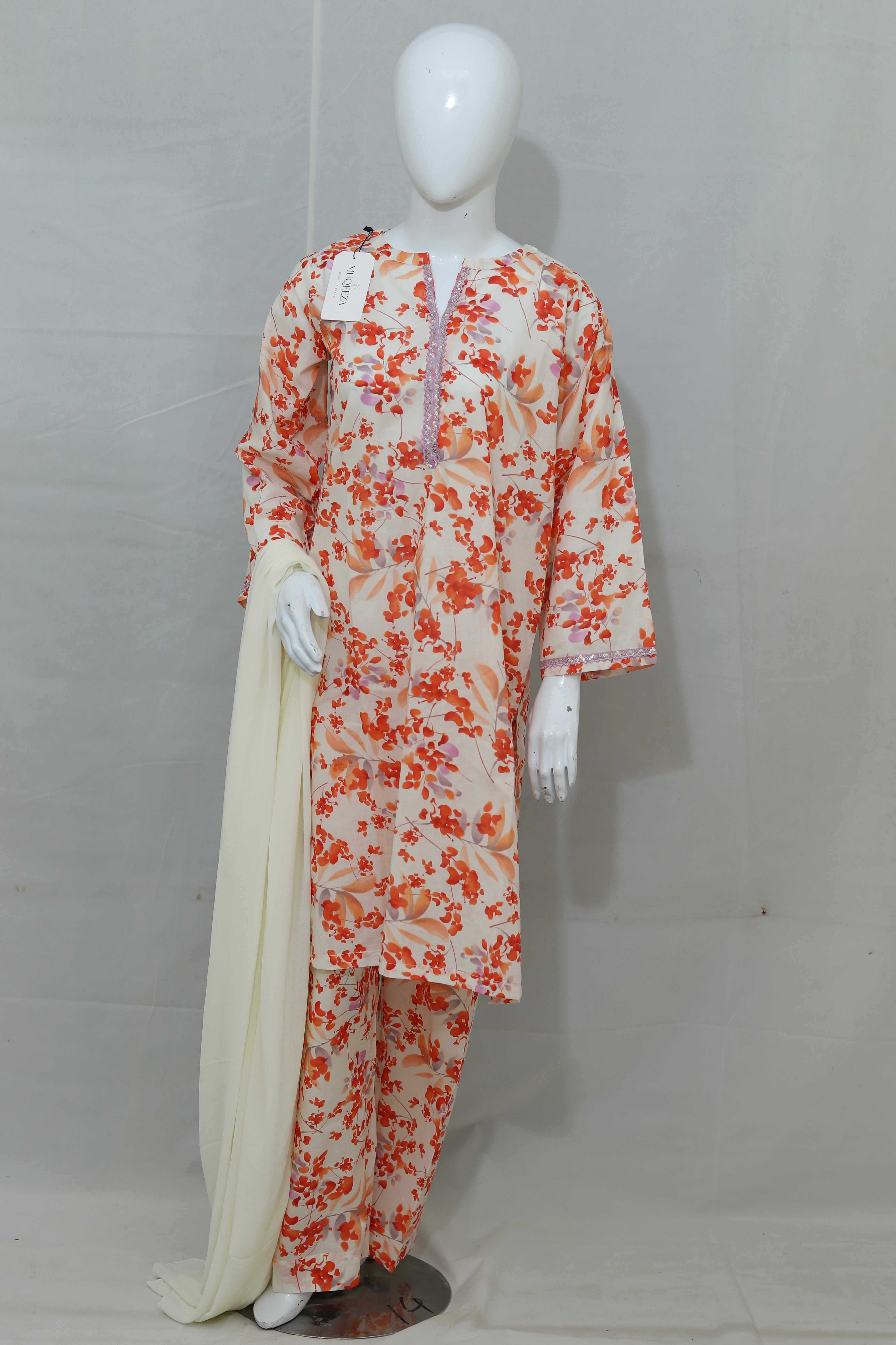 Stitched Printed Lawn Dress (2PC/3PC)