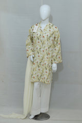 Stitched Printed Lawn Dress With Shalwar (2PC/3PC)