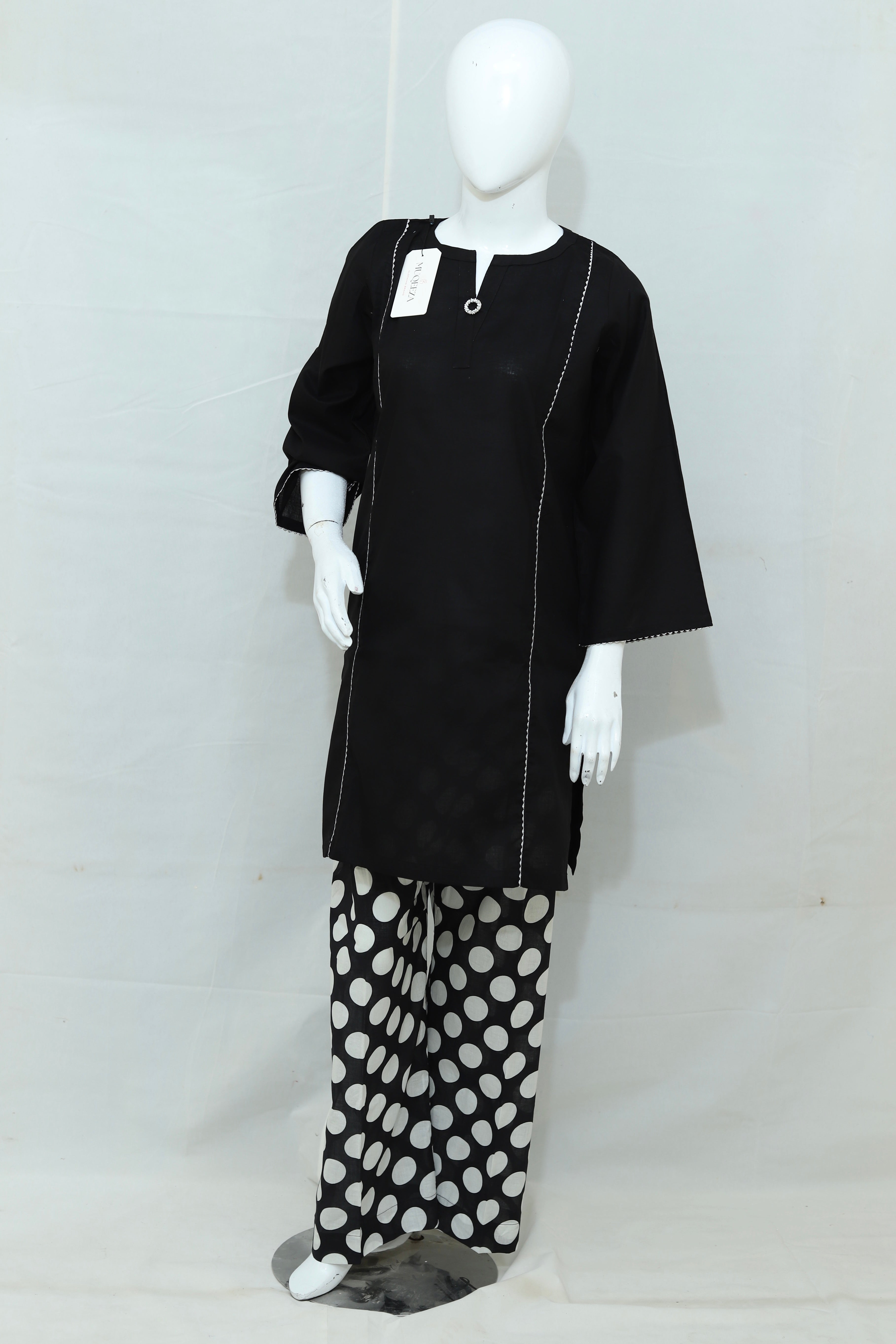 Stitched Printed Lawn Dress With Shalwar (2PC/3PC)