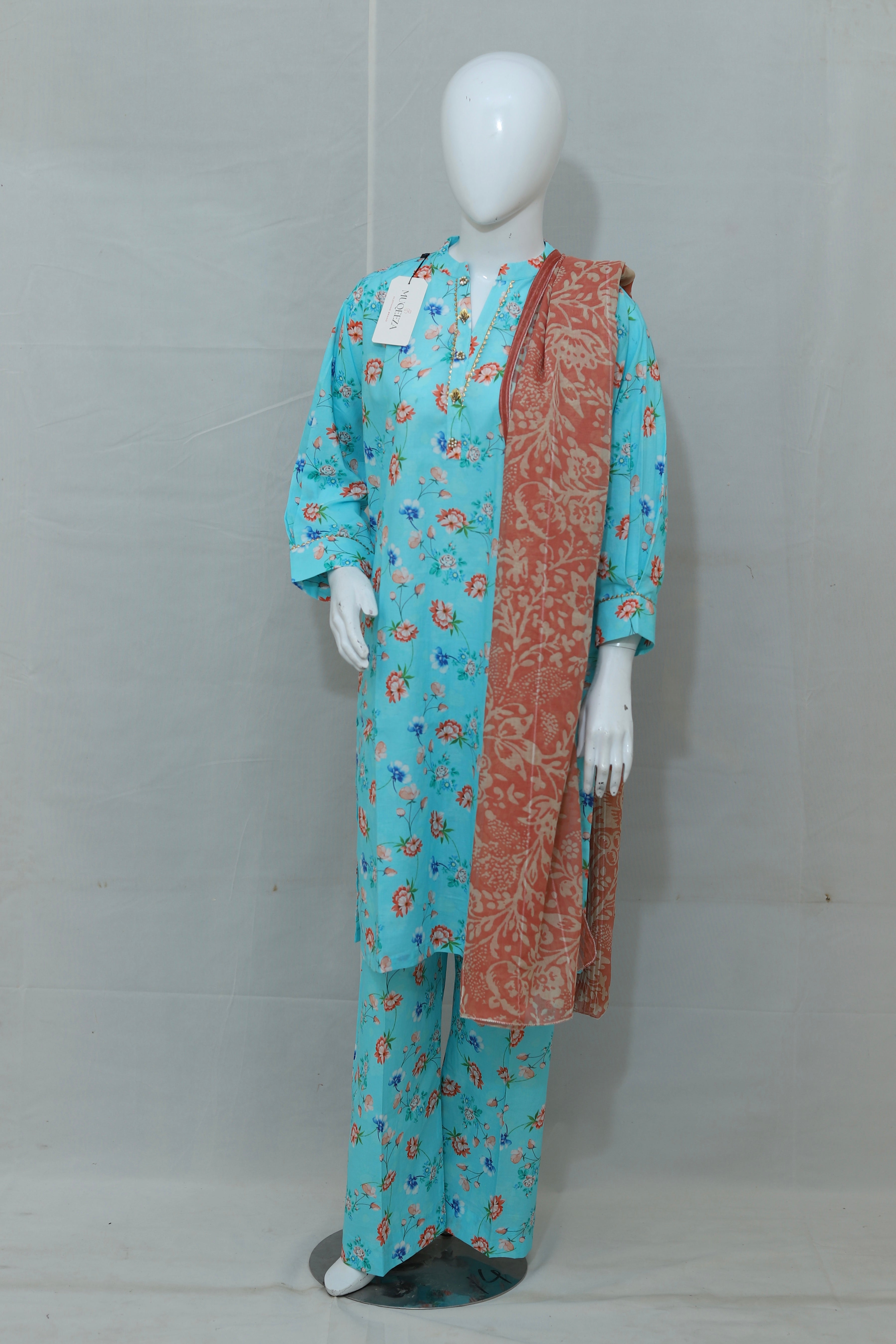 Stitched Printed Lawn Dress (2PC/3PC)