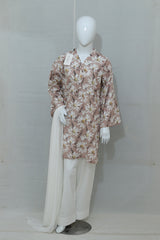 Stitched Printed Lawn Dress With Shalwar (2PC/3PC)