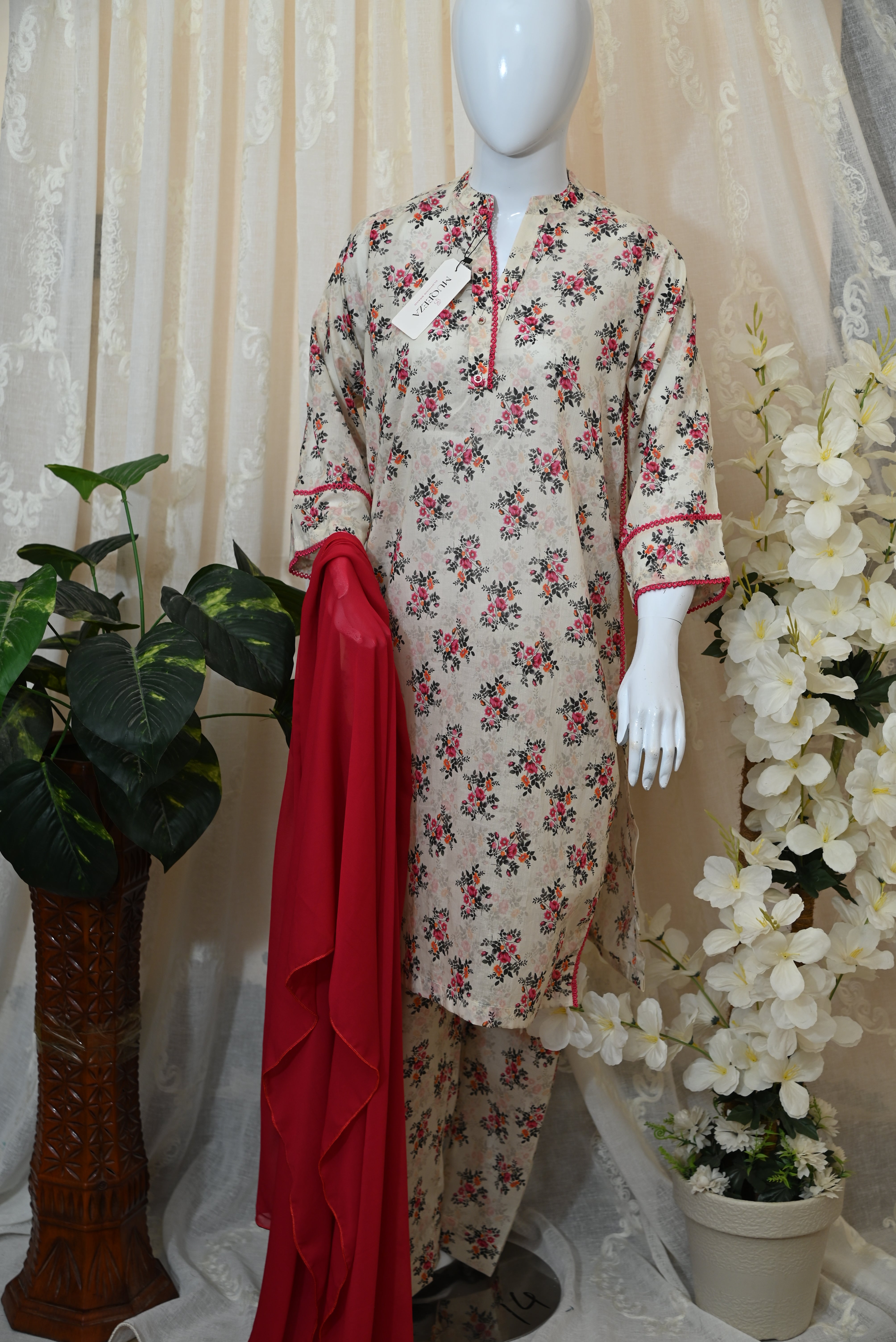 Stitched Printed Lawn Dress (2PC/3PC)