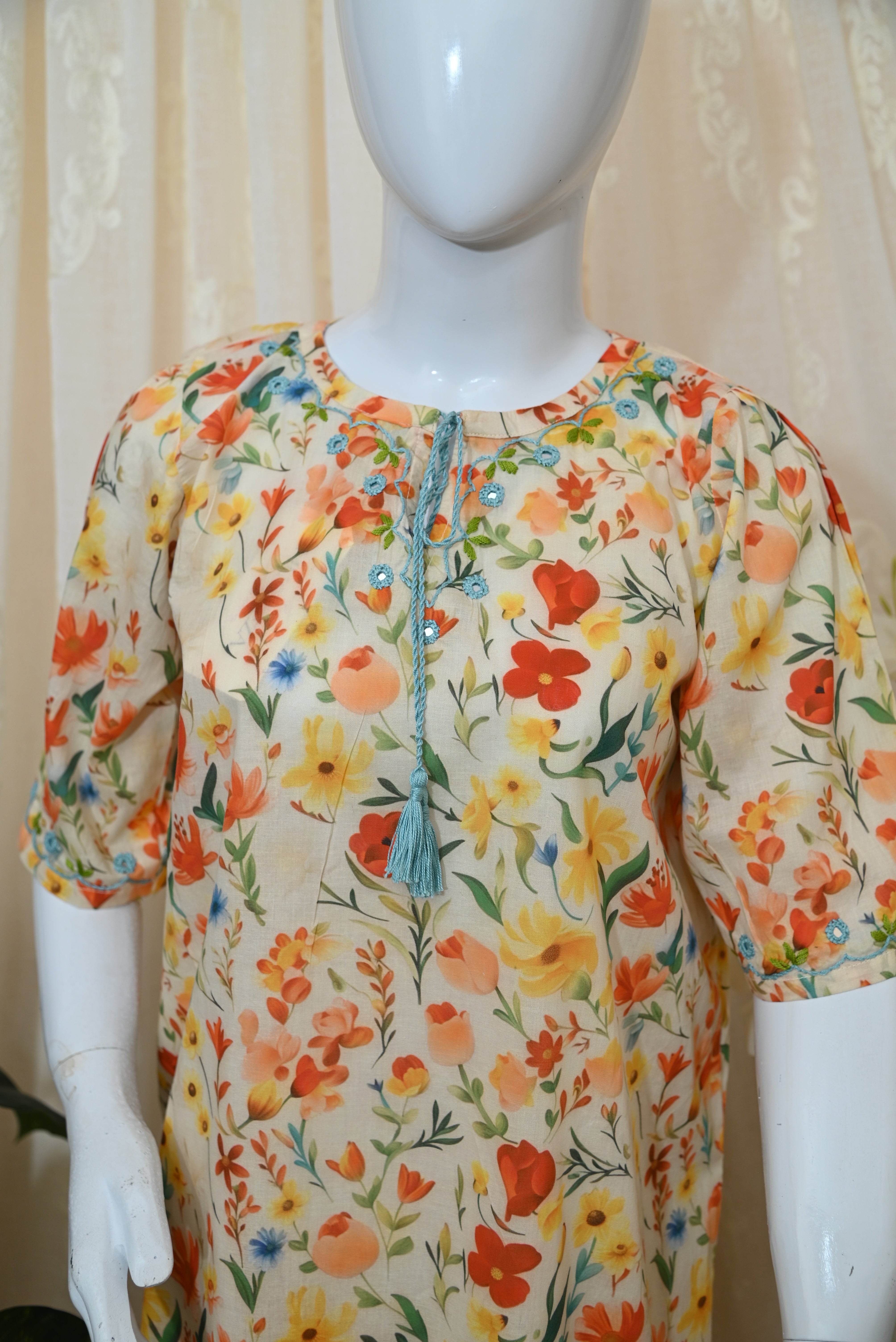 Stitched Hand Embroidered Printed Lawn Dress (2PC/3PC)