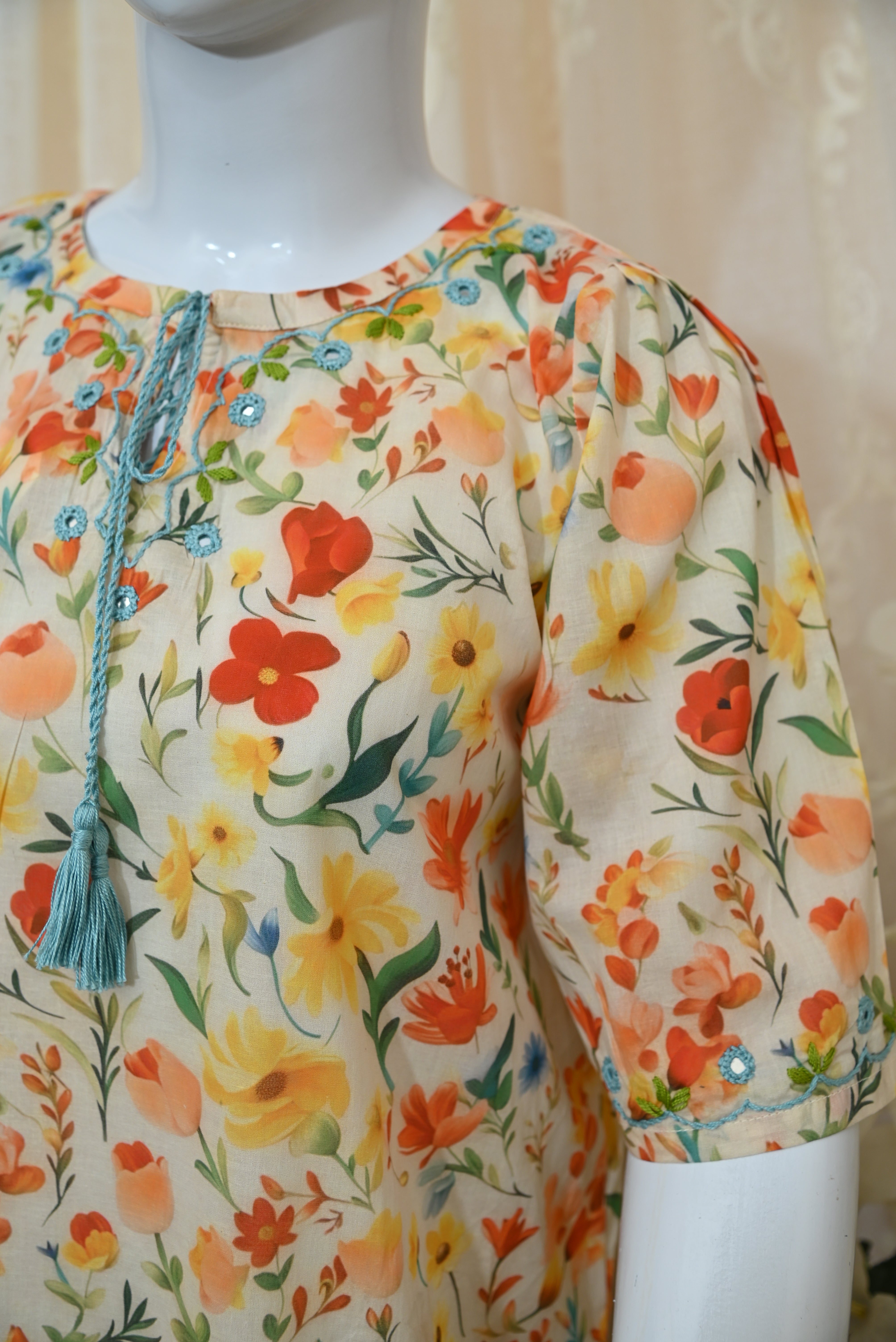 Stitched Hand Embroidered Printed Lawn Dress (2PC/3PC)
