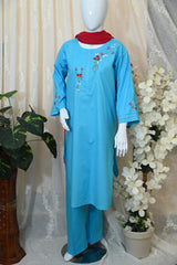 Stitched Hand Embroidered  Lawn Dress (2PC/3PC)