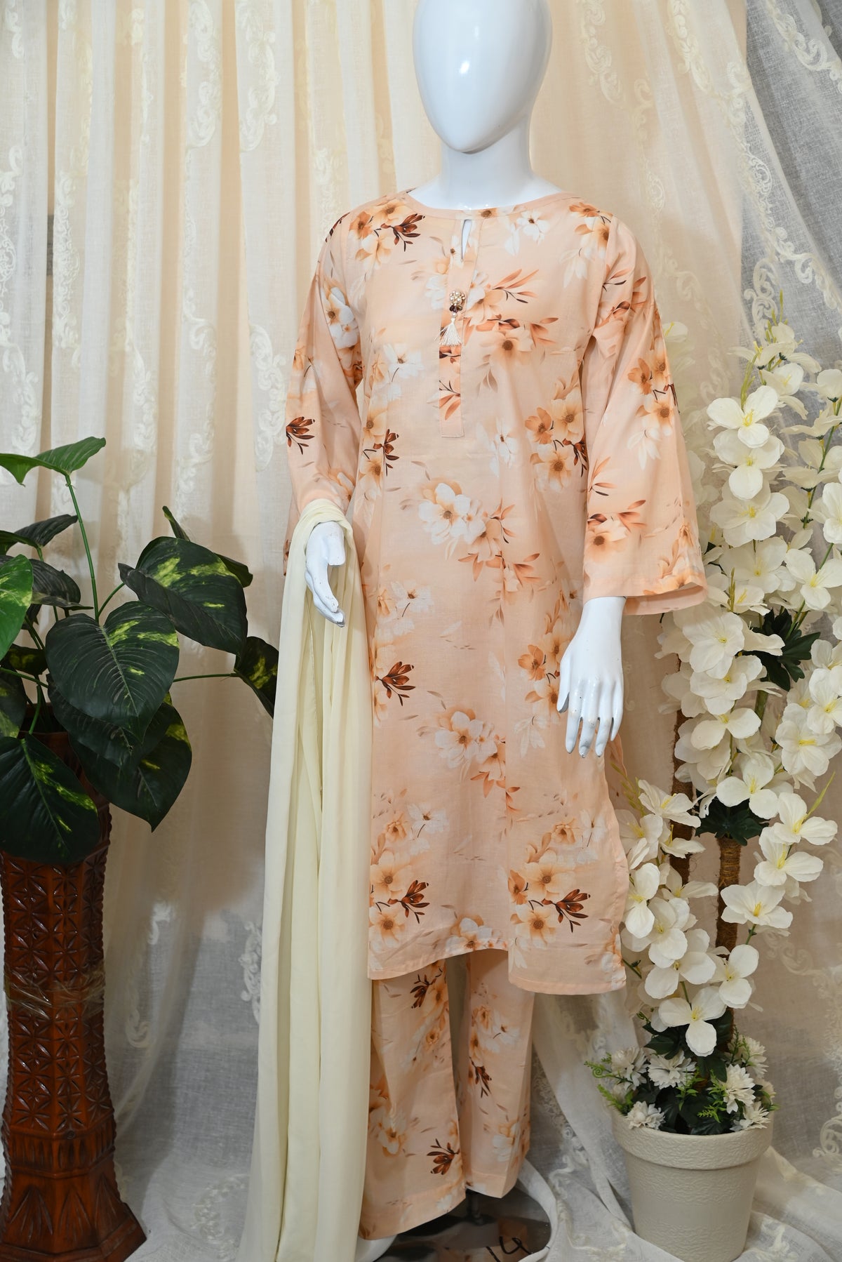 Stitched Printed Lawn Dress(2PC/3PC)