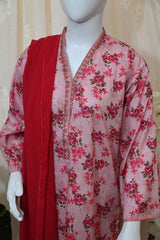 Stitched Printed Lawn Dress (2PC/3C)