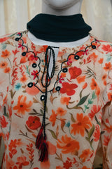 Stitched Hand Embroidered  Printed Lawn Dress (2PC/3PC)