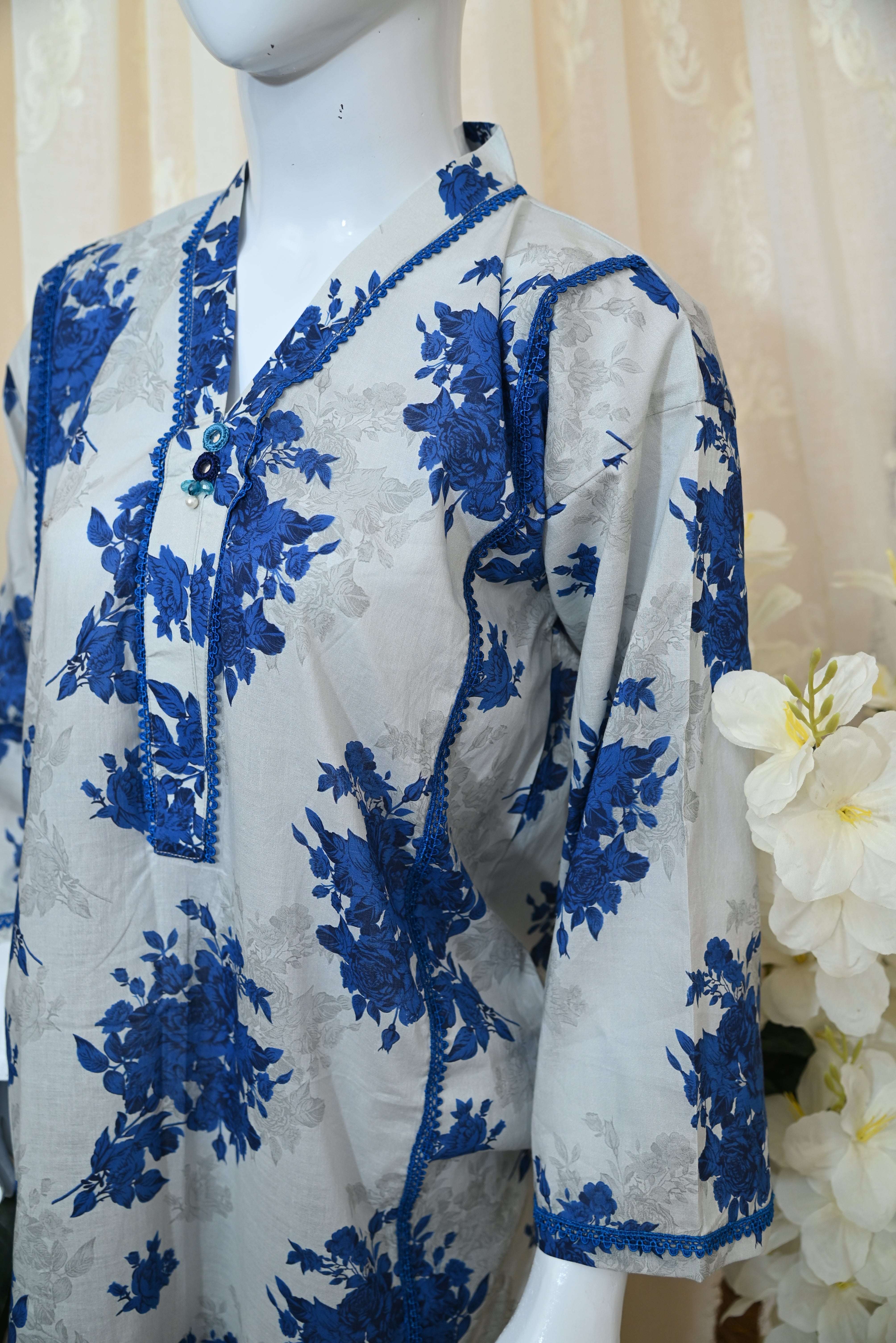 Stitched Printed Lawn Dress (2PC)